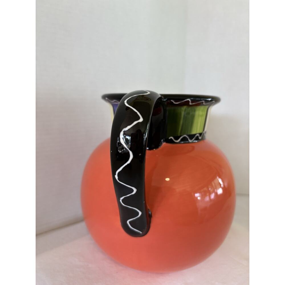 Serape Collection By Nancy Green Painted Pitcher - Picture 3 of 6